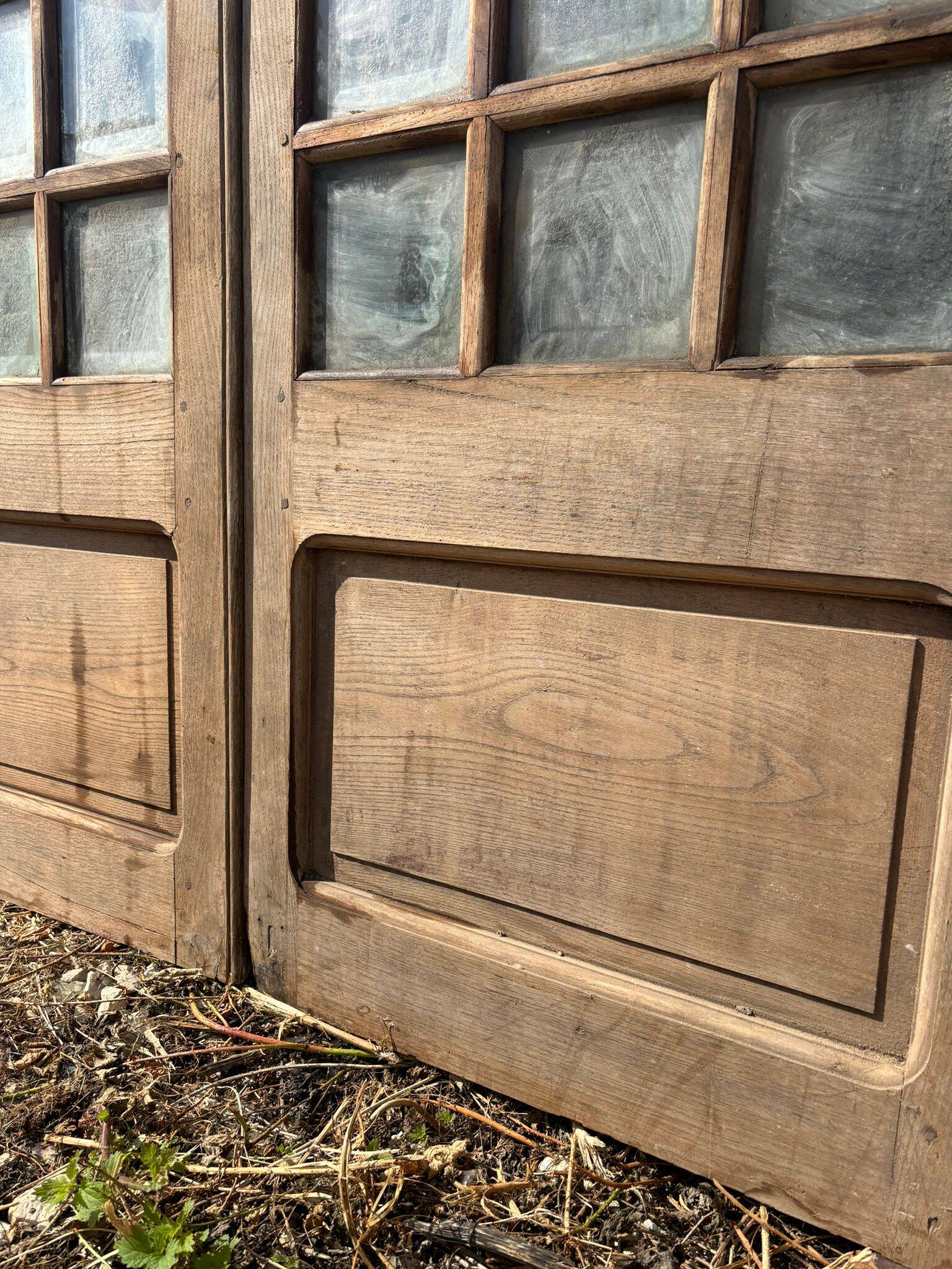 19th/20th century glazed oak door