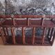 Vintage rattan wall shelf
