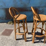 Rattan bar stools