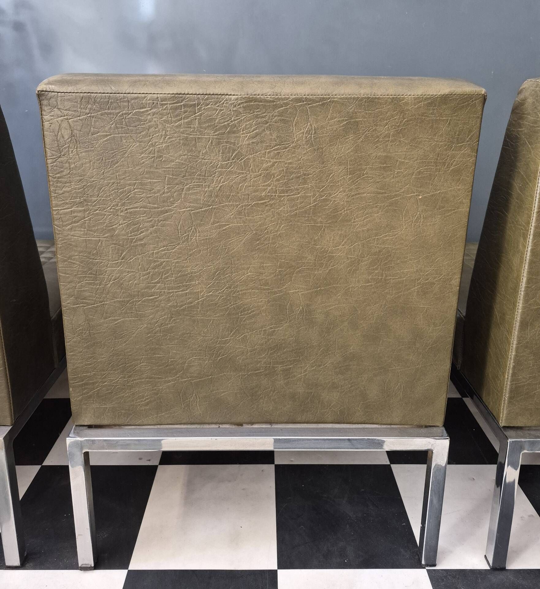 Ensemble suite de 3 chauffeuses fauteuils Vintage