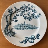 6 assiettes anciennes en faïence Jules Veillard -Bordeaux