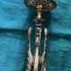 Chandelier ancien Bronze doré Dragon ailé