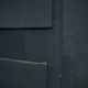 Arts crafts parlour glass display cabinet black ebonised chippendale england