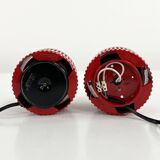 Pair of Red Bulbo Lamps by Barbieri & Marianelli for Tronconi, 1980