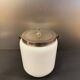 Antique white opaline glass candy dish, early 20th century