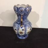 Blue ceramic vase