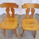 Set of 2 Vintage Wooden Tyrolean Dining Chairs by Ruko Sessel Alois Koller