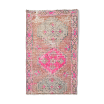 Handmade Faded Color Turkish Door Mat Rug