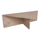 Mid-Century travertine coffee table with a triangular top, 1970s.