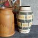 Vase droit en grès émaillé Français vintage