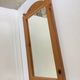 Miroir mural pin massif vintage