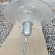 Holophane art deco glass pendant light