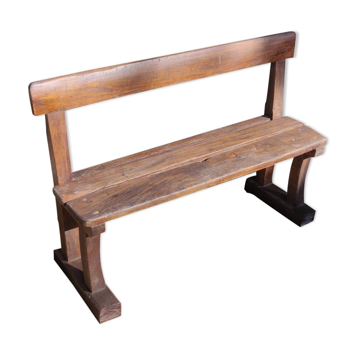 Old schoolboy bench