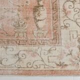 7x10 Pale Red & Beige Large Turkish Area Rug, 210x306Cm