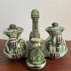Punter cracked ceramic salt and pepper set, oil and vinegar set