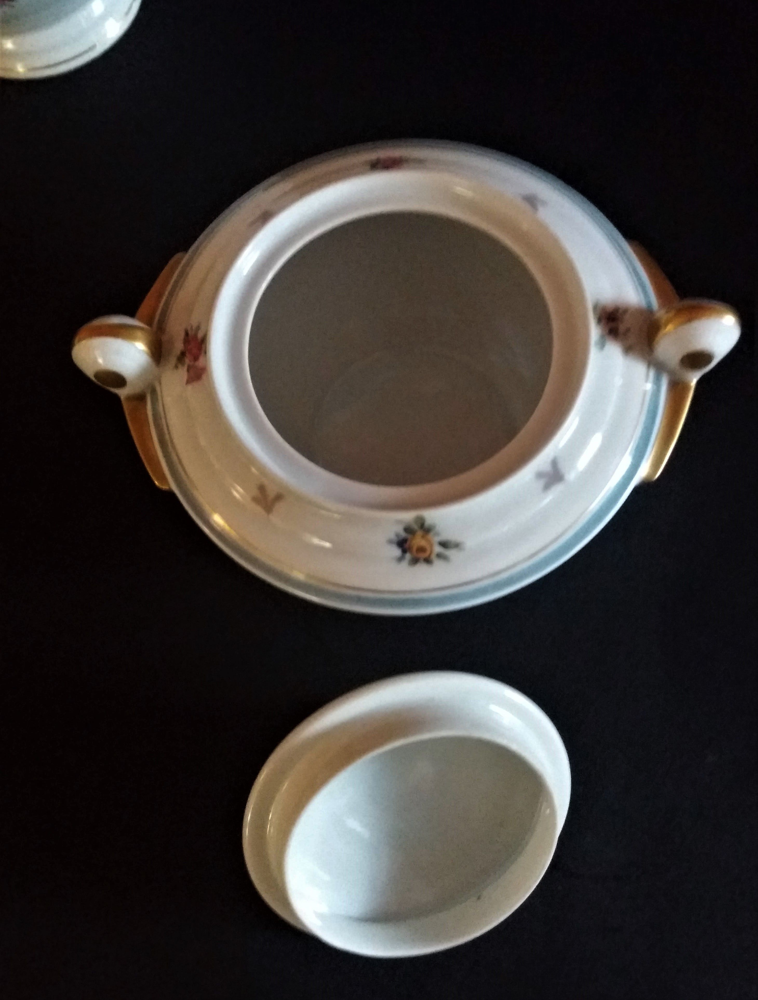 Porcelain coffee service of Limoges France era Art Deco