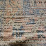 Persian Hand Knotted Wool Hamadan Carpet. Mid 20th Century.