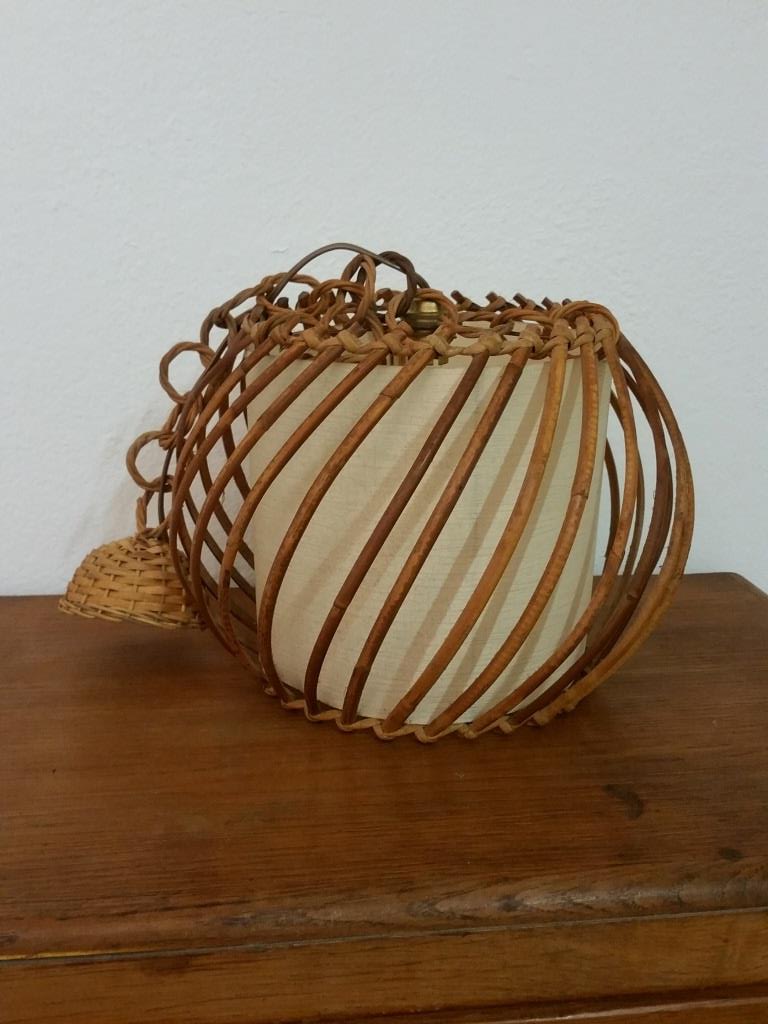 Hanging lamp wicker