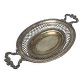 Art Nouveau fruit bowl on stand by Fraget, Poland, 1900s