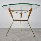 Mid century italian tripod coffee table, 1950s