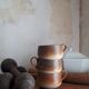 Trio de tasses en grès