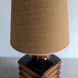 XL glazed ceramic lamp from the 60s/70s