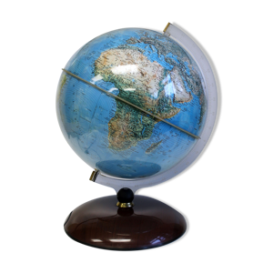 Globe terrestre lumineux 80's