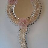 Venetian hand-held vanity mirror