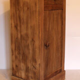 Natural wooden bedside table