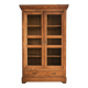Large showcase library of a notary in solid oak from the late 19th century.