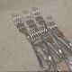 6 silver-plated metal table forks by Christofle silversmiths, Albi pattern