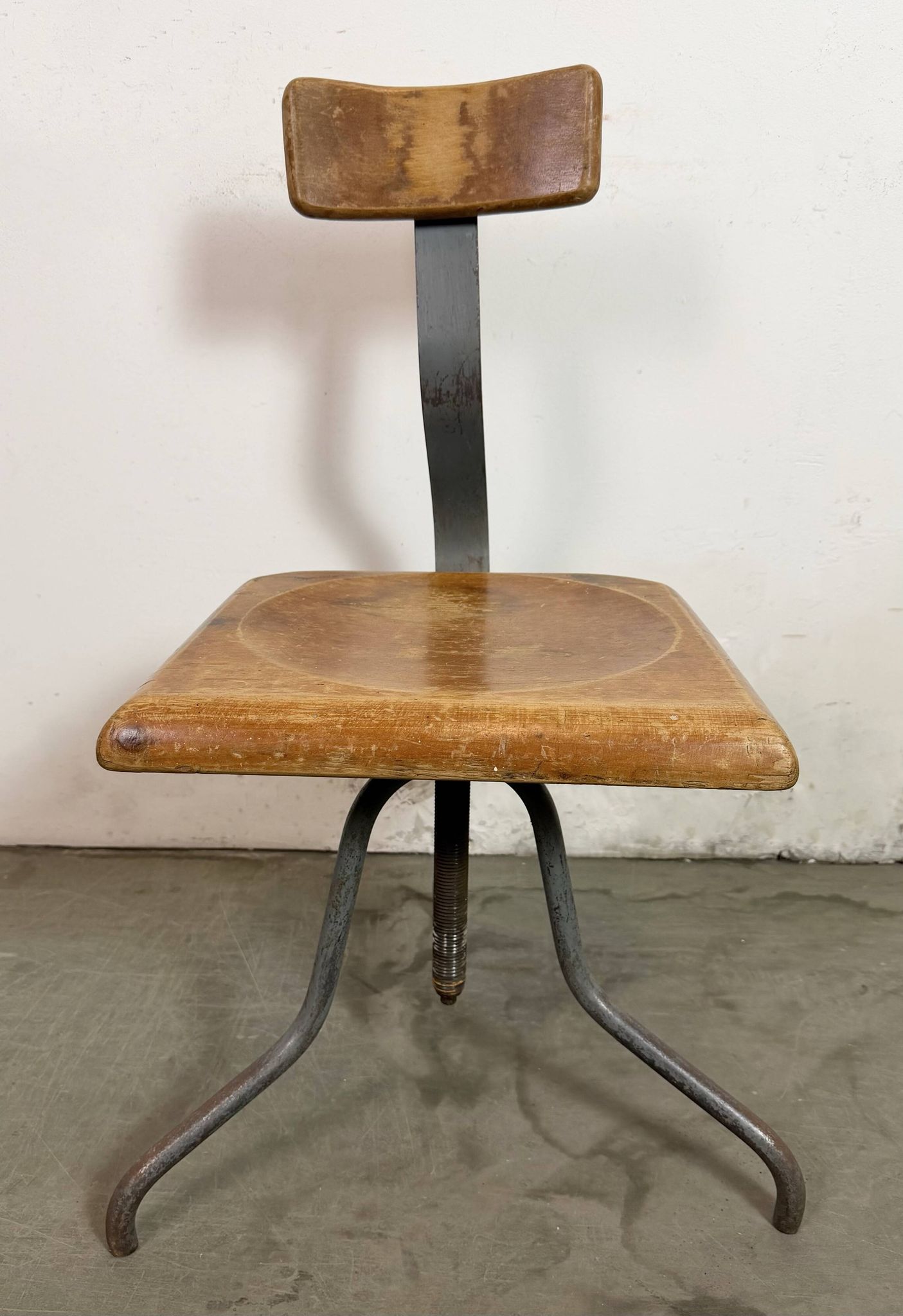 Industrial Factory Swivel Chair, 1950s