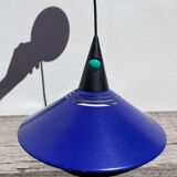Postmodern blue metal pendant light Glossy