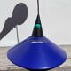 Postmodern blue metal pendant light Glossy