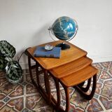 Teak nesting tables – Nathan Furniture, UK