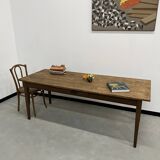 1950s farmhouse table in oak and pine