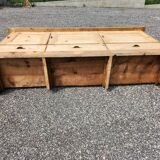 Old trade furniture with 3 drawers and 3 doors