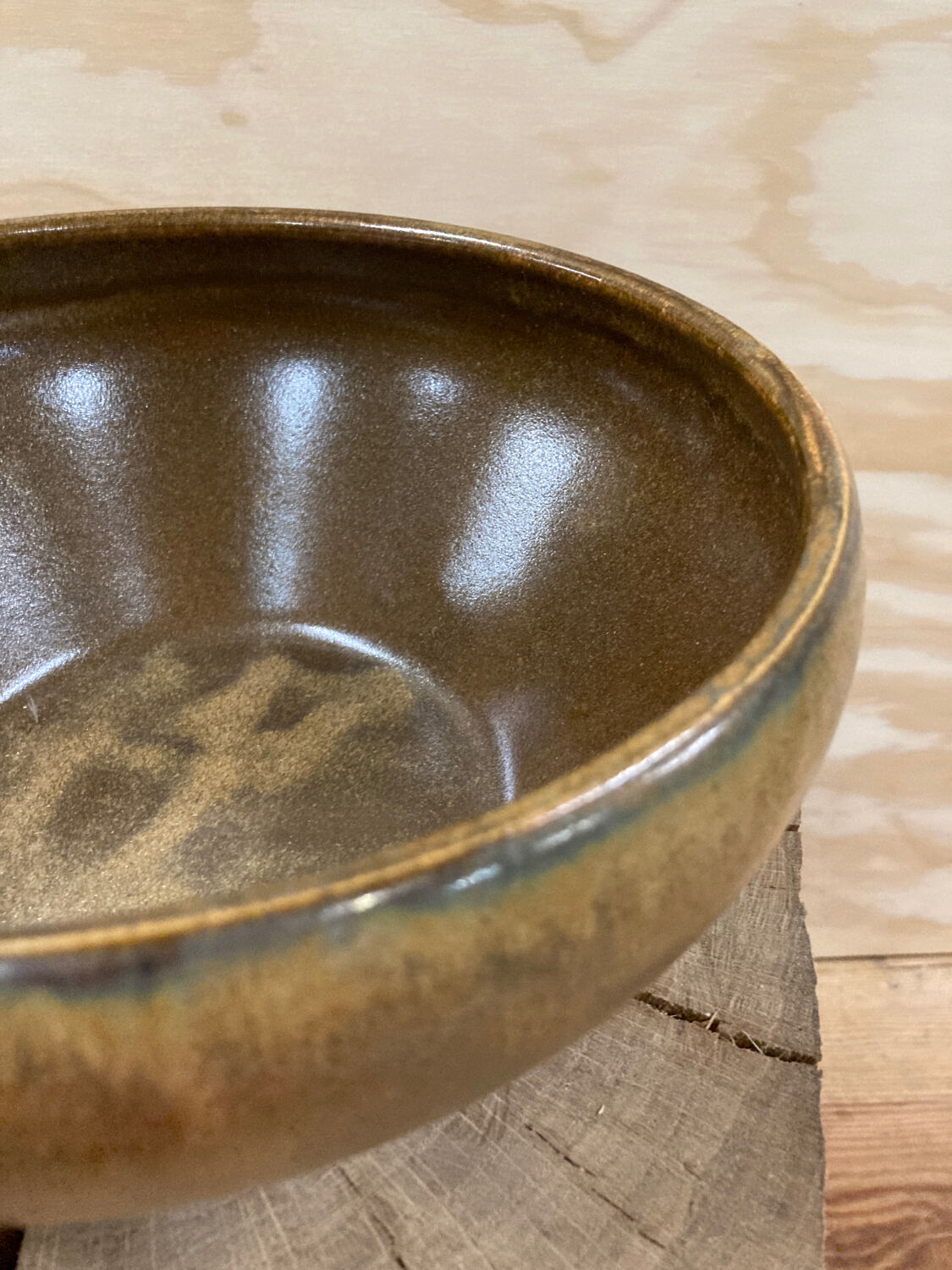 Digoin stoneware salad bowl