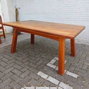Dining Set of 5 Chairs and Table in Solid Wood - Brutalist, Wabi-Sabi, Japandi Style