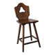 Brutalist oak bar chair | Germany | 1950s