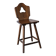 Brutalist oak bar chair | Germany | 1950s