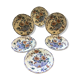 Lot of 6 gien plates to hors d'oeuvres