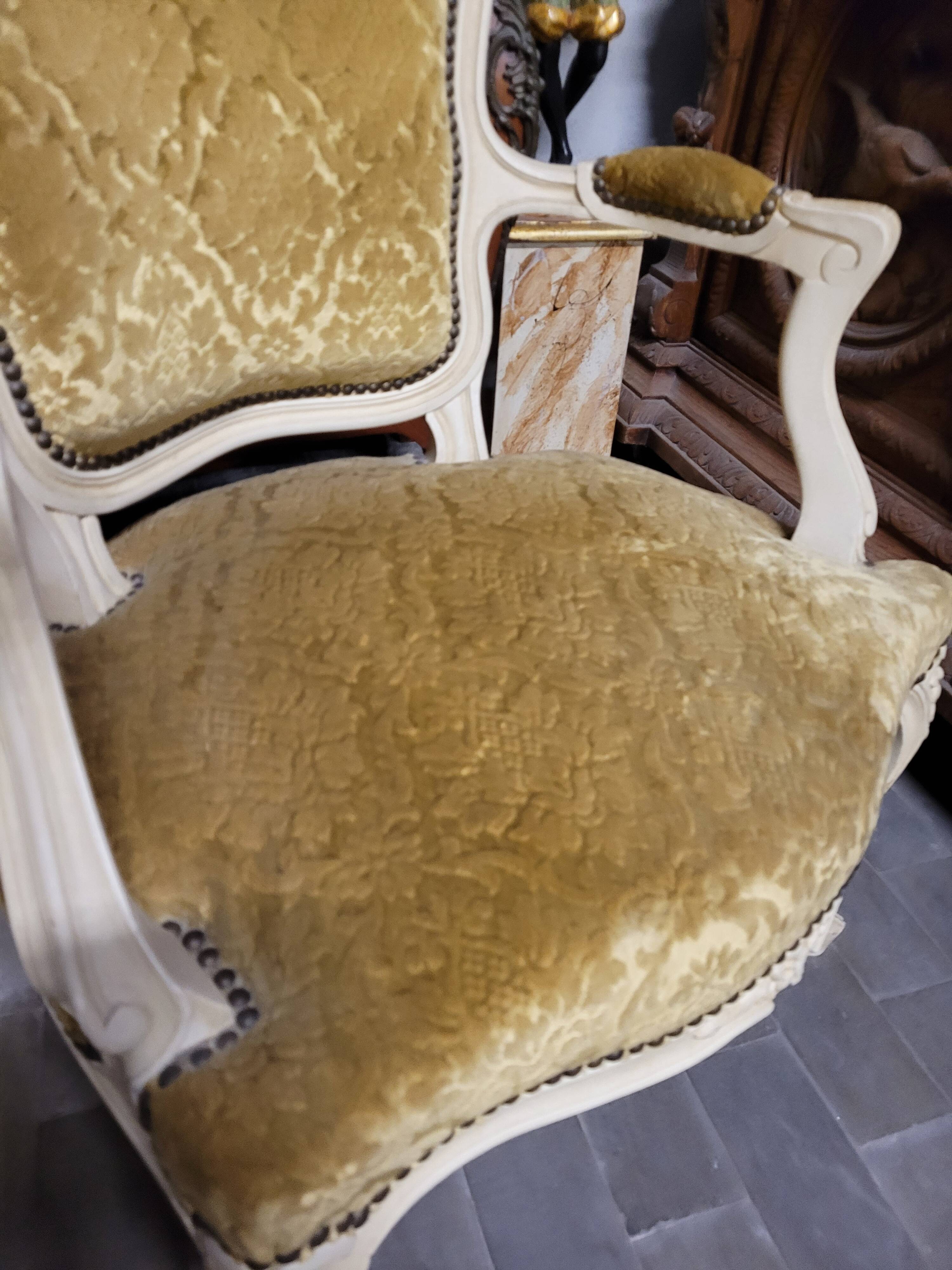 Pair of armchairs cabriolet louis xv