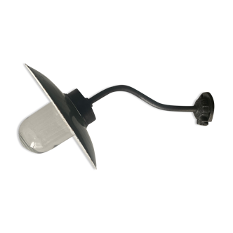 Old industrial gooseneck stem lamp