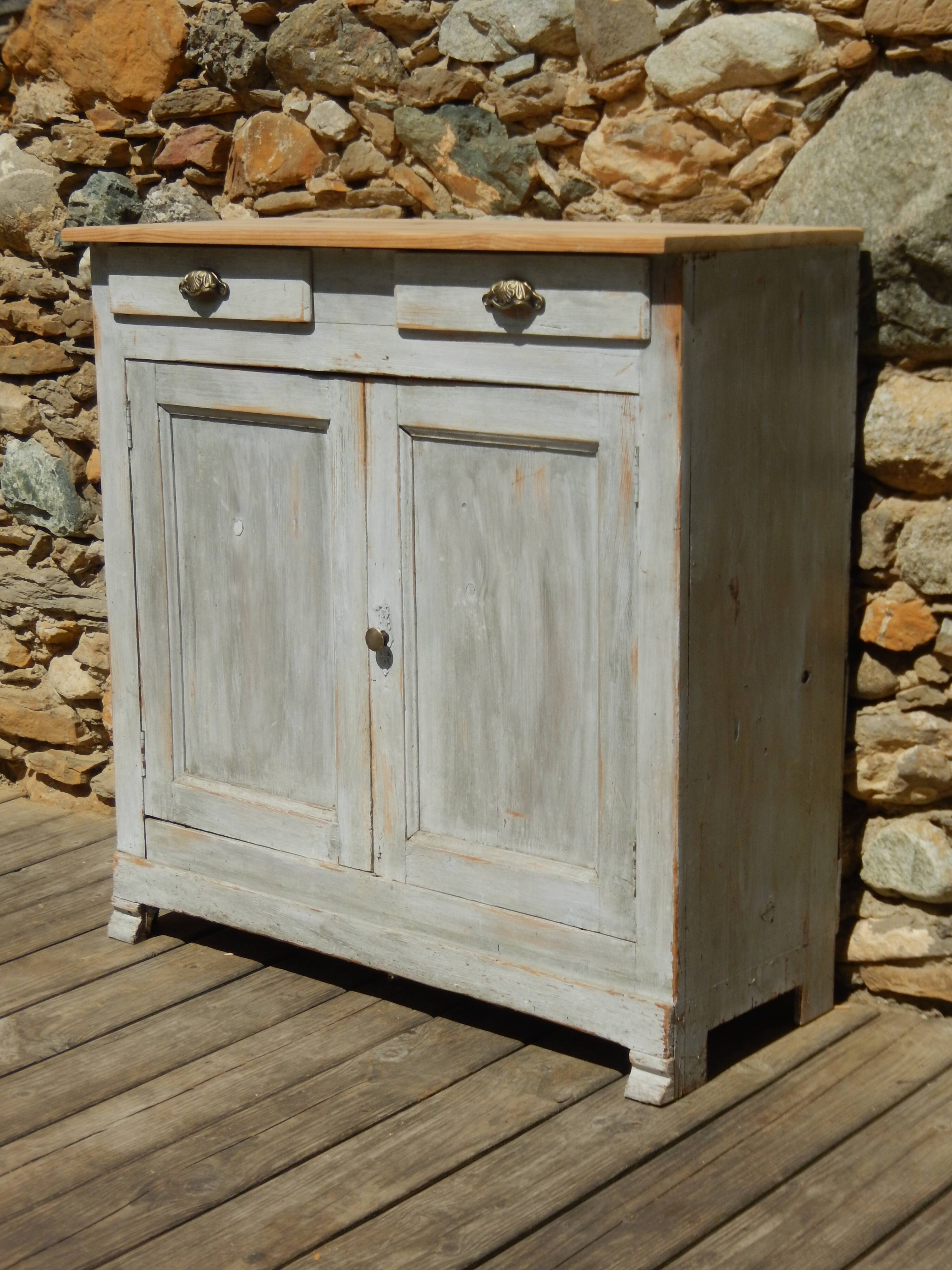 Charming Parisian buffet in patinated fir