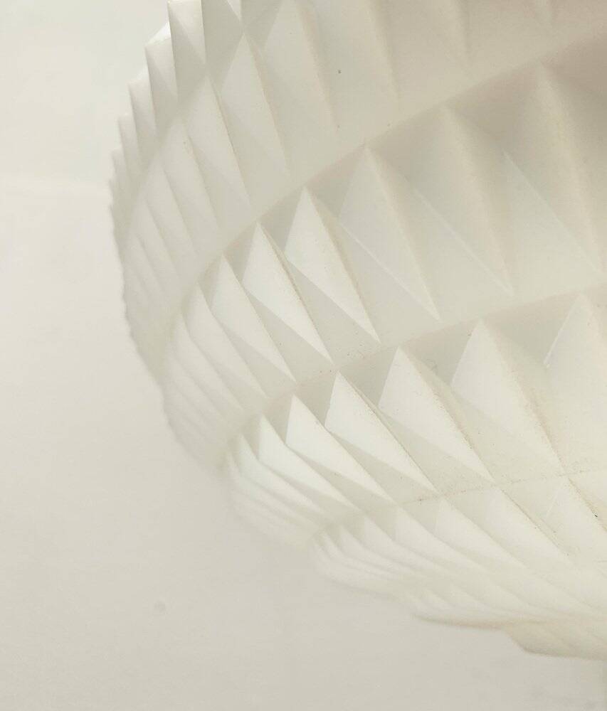 Lampe suspension UFO allemande modèle 2196 du milieu du siècle par Aloys Ferdinand Gangkofner pour Erco, années 1960