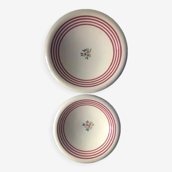 Set of 2 Gien hollow dishes