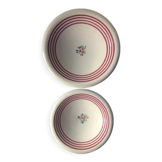 Set of 2 Gien hollow dishes