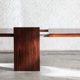 Extendable dining table in rosewood by Inger Klingenberg for Fristho, Dutch design, 1960s