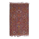 1970s Vintage Turkish Oushak Handmade Wool Cotton Red Area Rug 182x288